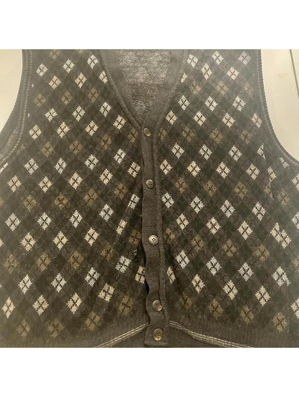 Vintage 80s/90s Croft & Barrow Sweater Vest / Button Down